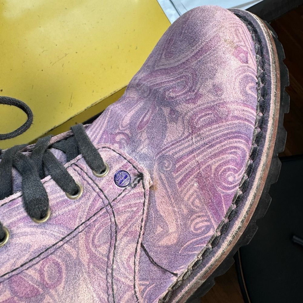 Prince Purple Reign x Timberland Purple Boots Sz 9M - Picture 7 of 15